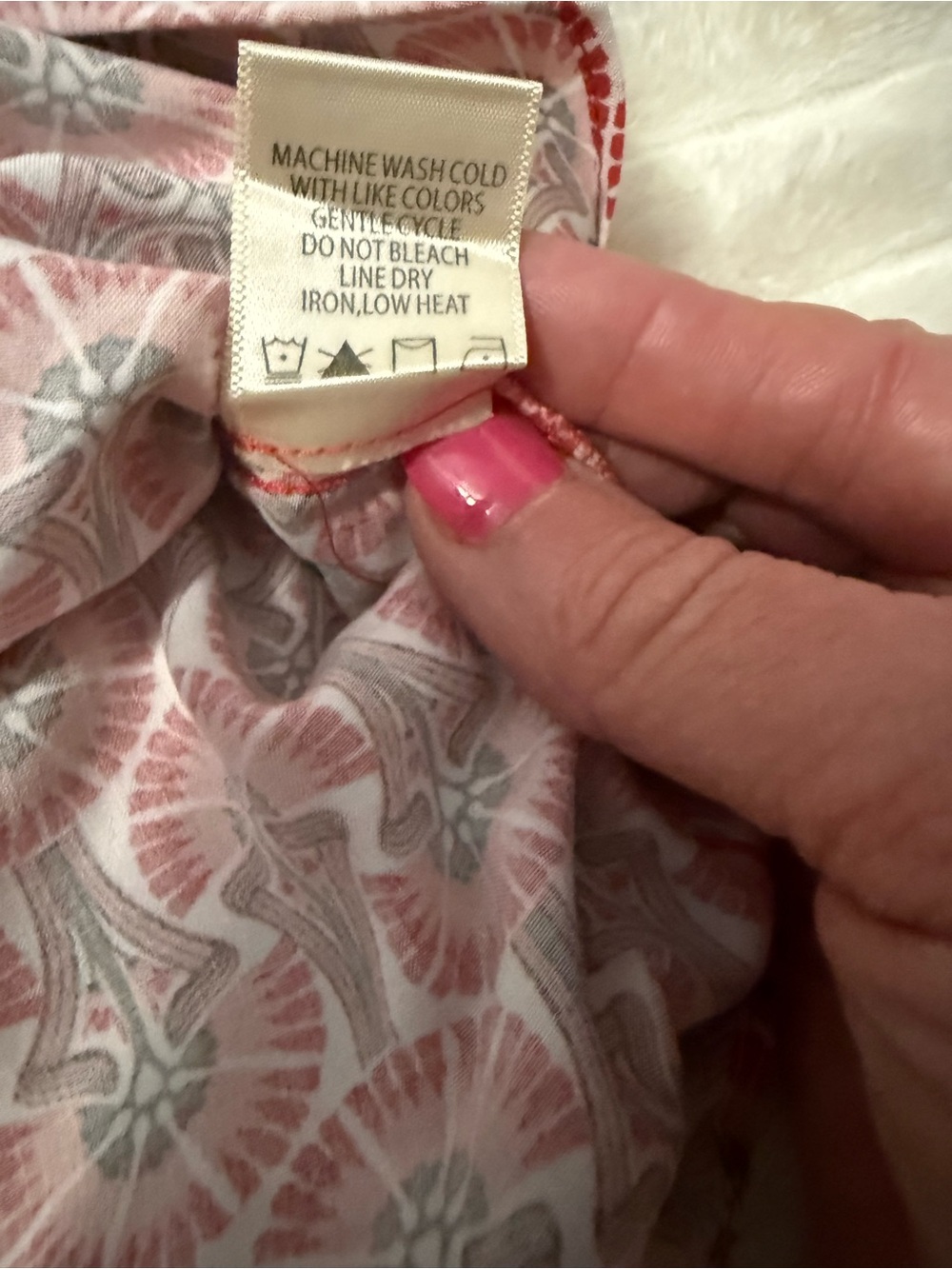 Max Studio Patterned Tie-front Top - Picture 4 of 6